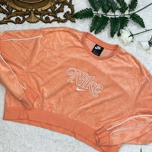 Orange Nike Pull Over Sweatshirt